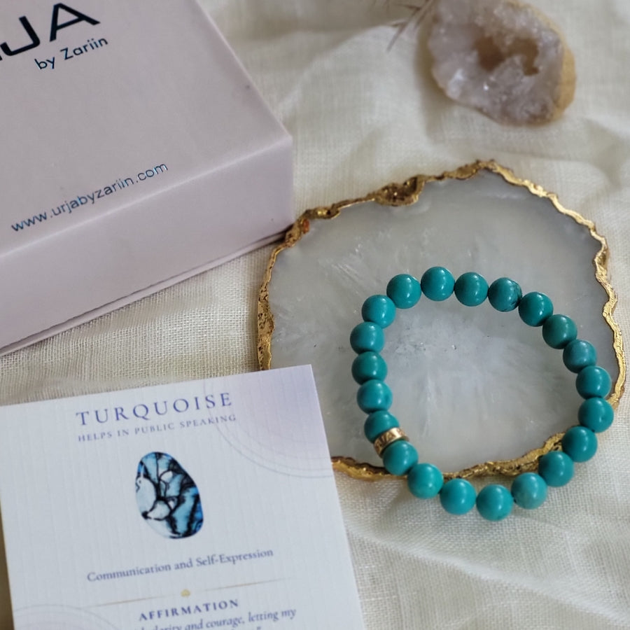 Turquoise Bead Bracelet for Communication & Self Expression
