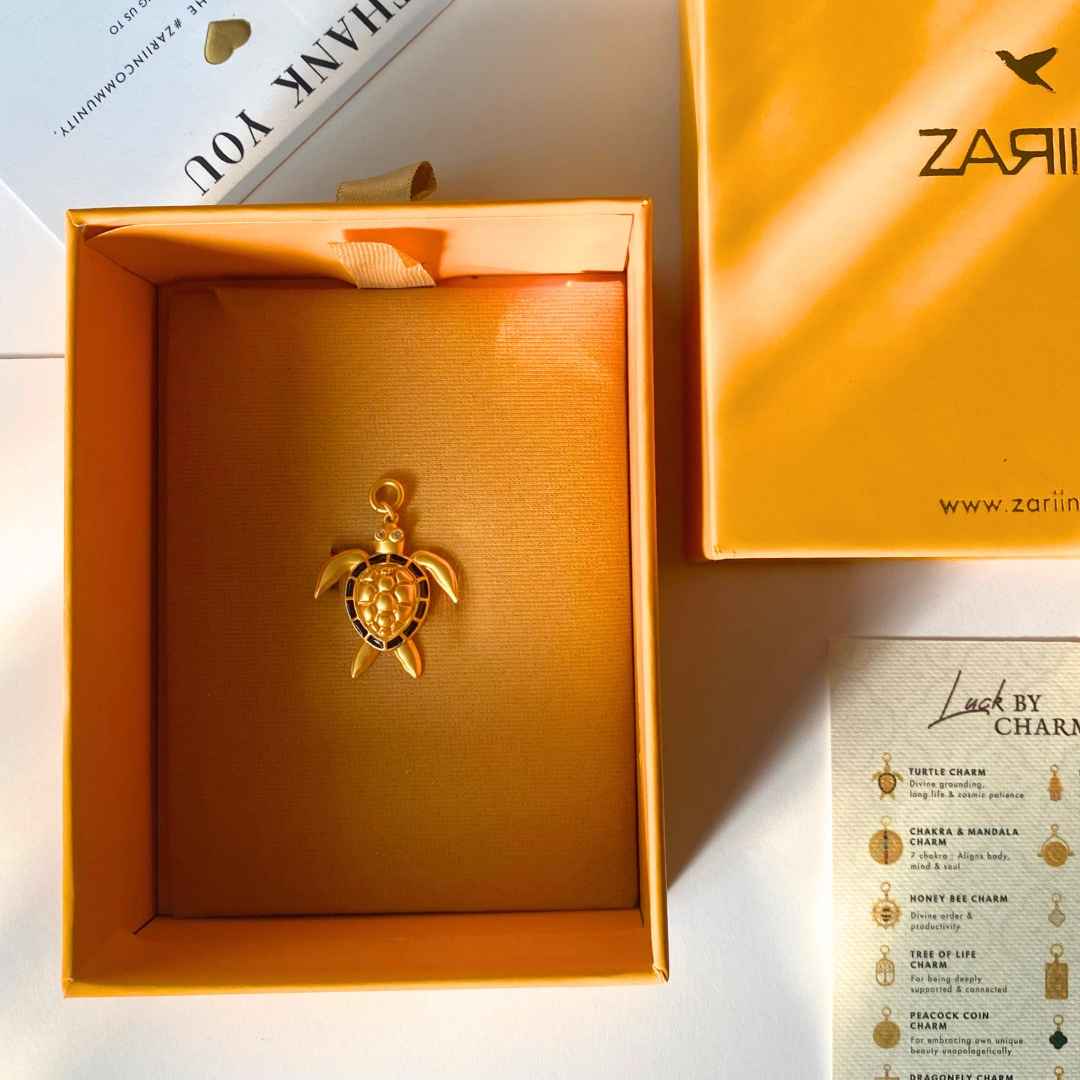 Turtle Charm for Divine Grounding, Long Life and Cosmic Patience