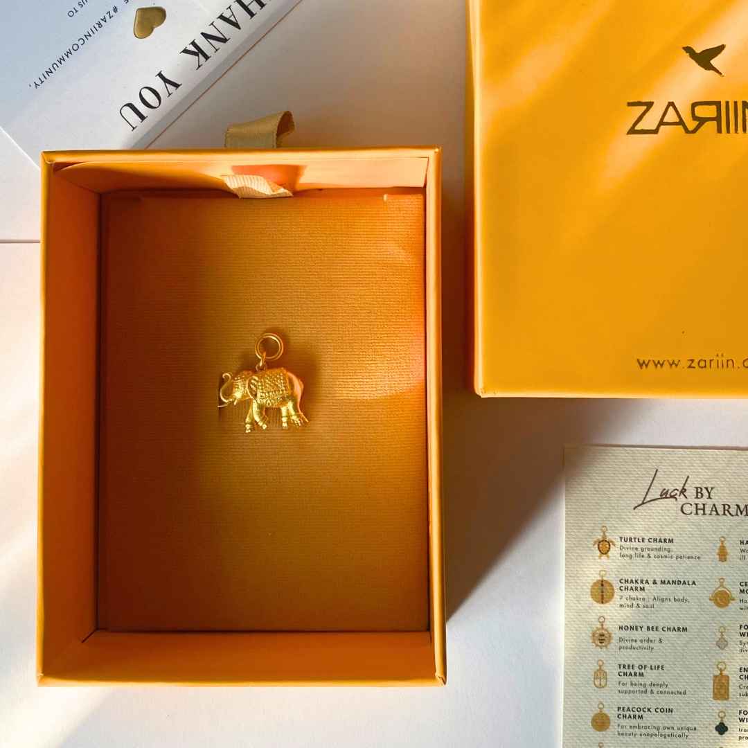 Elephant Charm for Clearing Obstacles, Draw Success and Bless New Beginnings