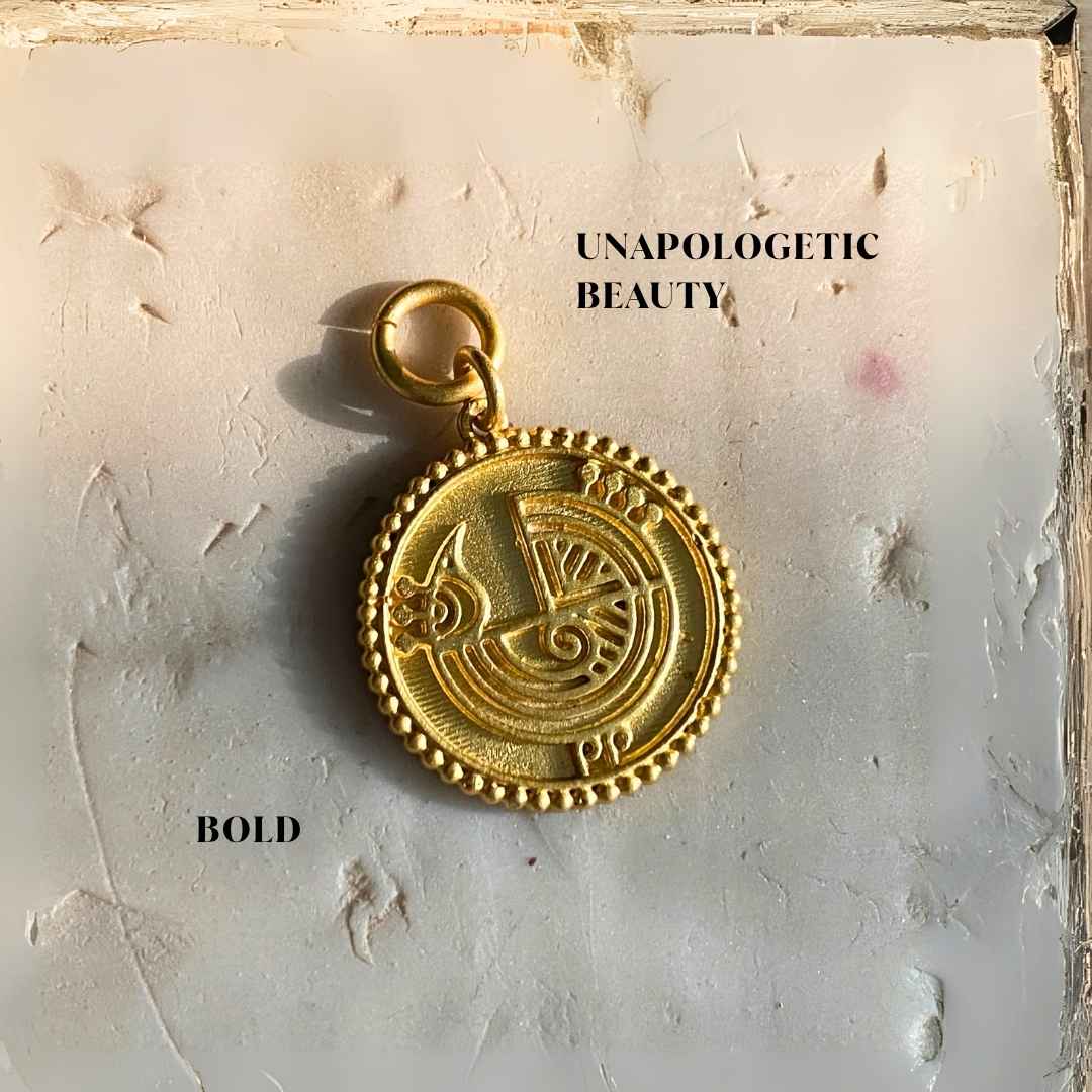 Peacock Coin Charm for Embracing Your Own Unique Beauty Unapologetically