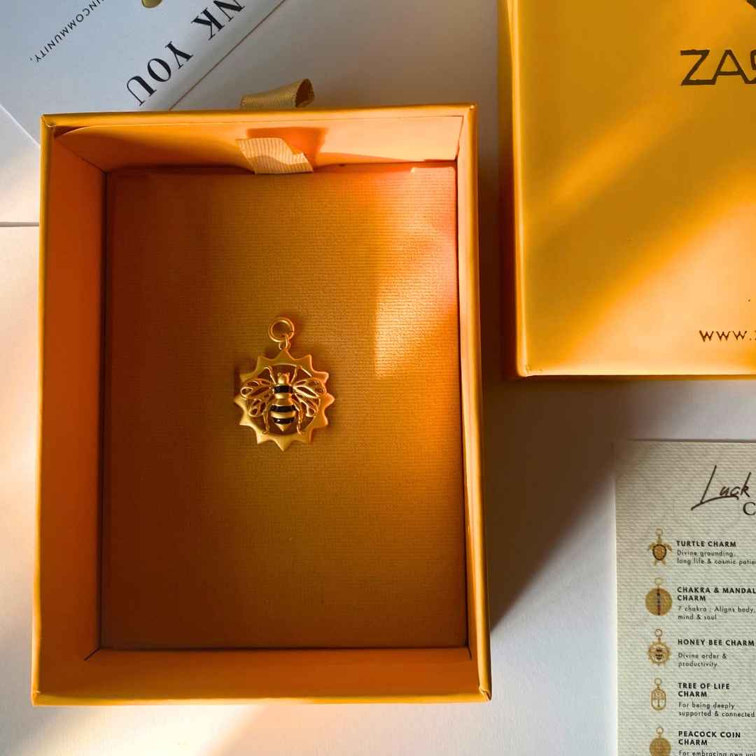 Honey Bee Charm for Divine Order and Productivity