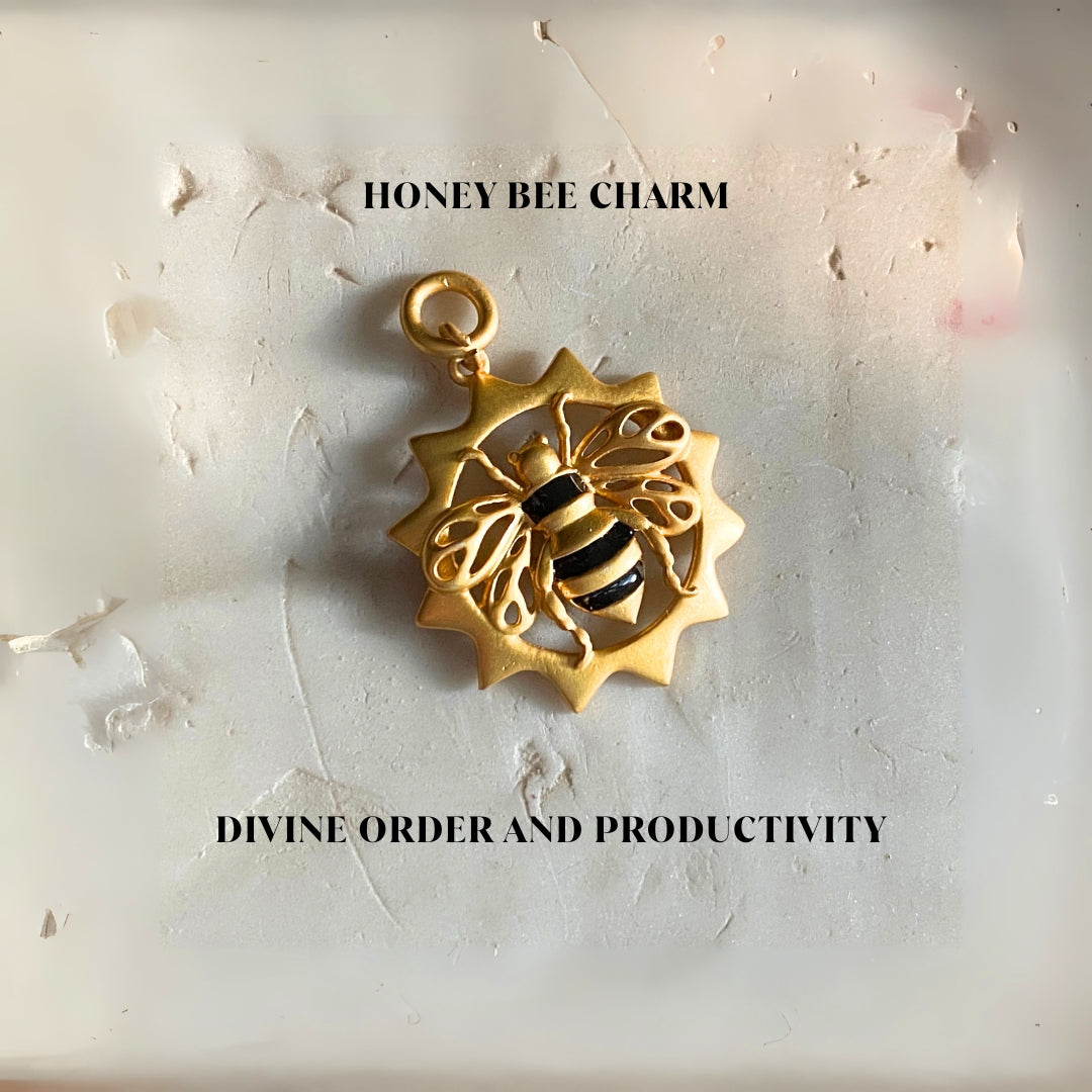 Honey Bee Charm for Divine Order and Productivity