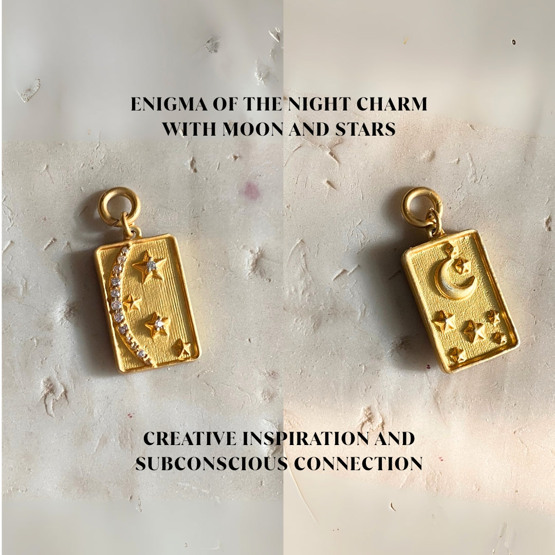 Enigma of the Night Charm with Moon and Stars for Creative Inspiration and Subconscious Connection
