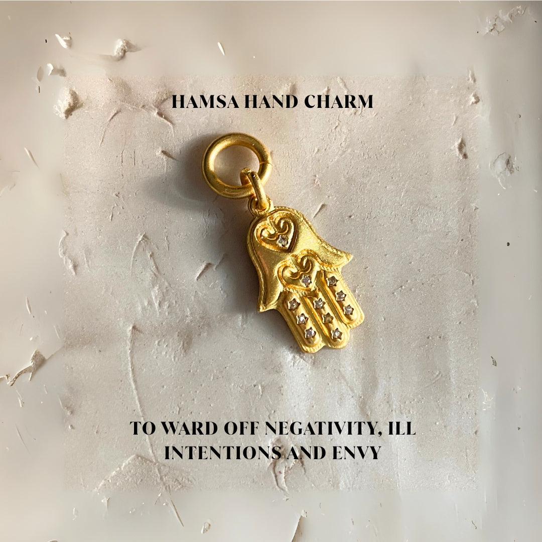 Hamsa Hand Charm to Ward off Negativity, Ill Intentions and Envy