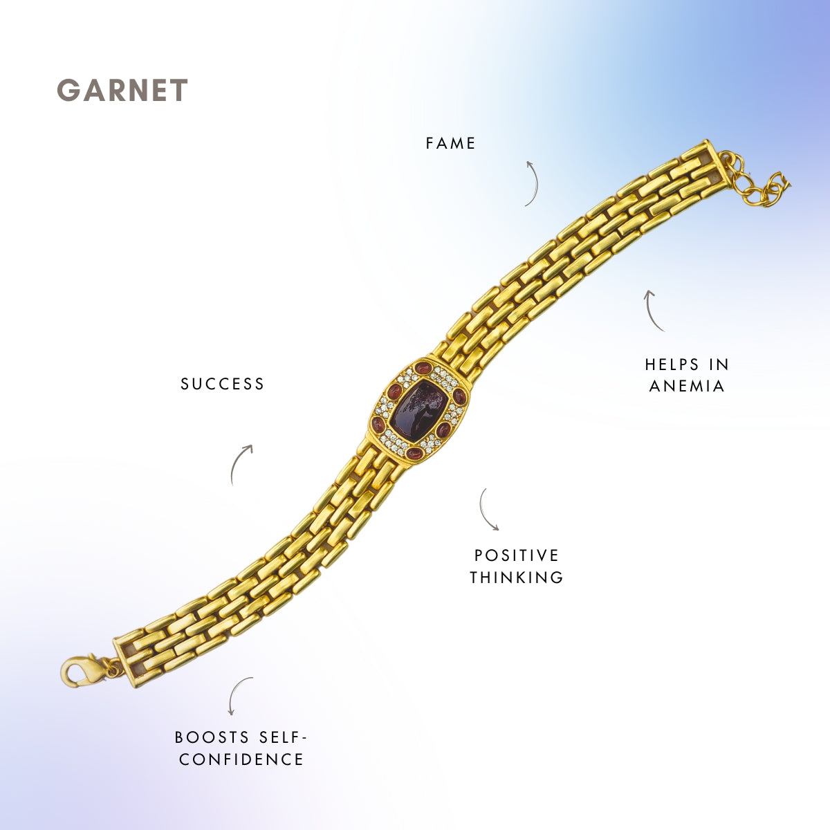 Garnet Unisex Bracelet