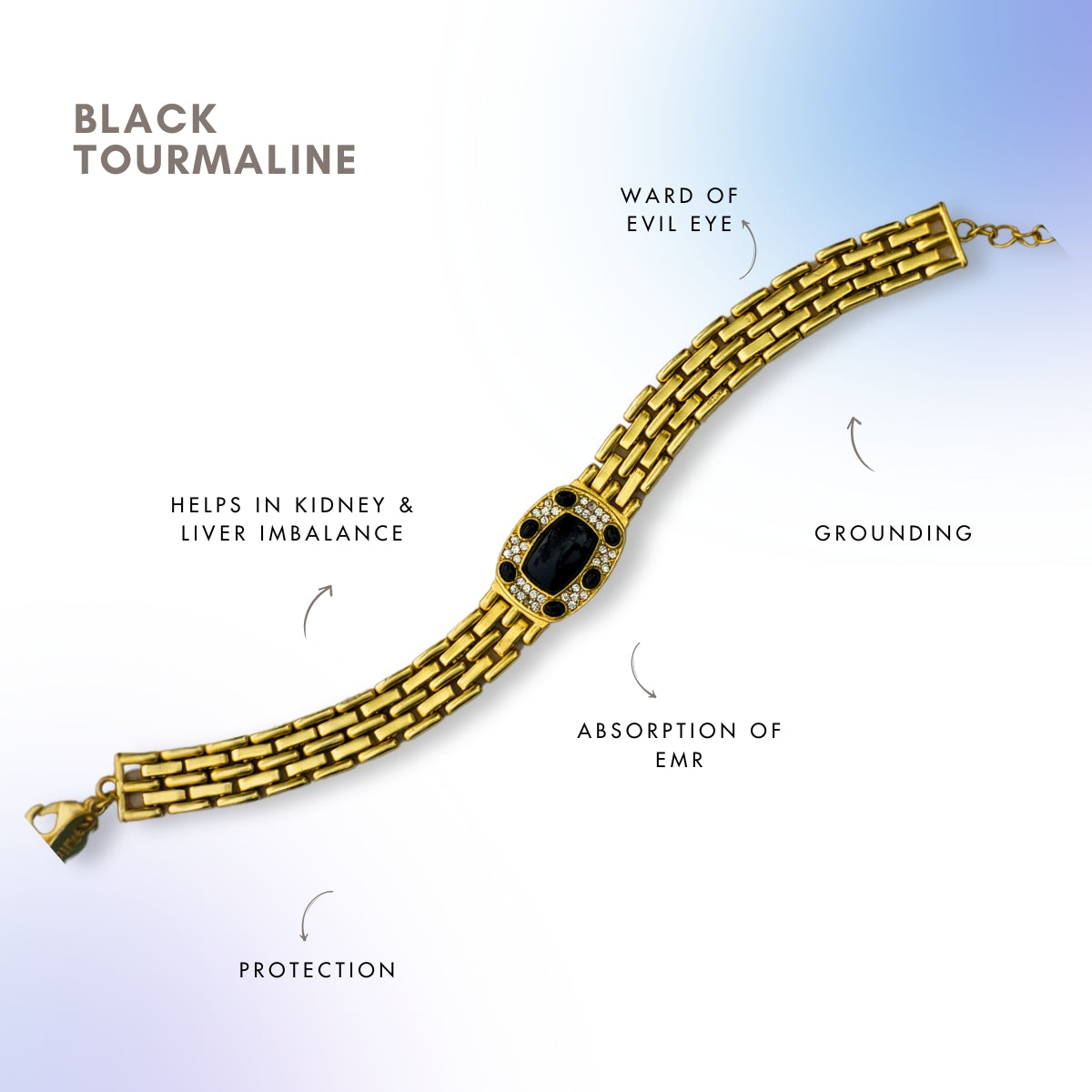 Black Tourmaline Unisex Bracelet
