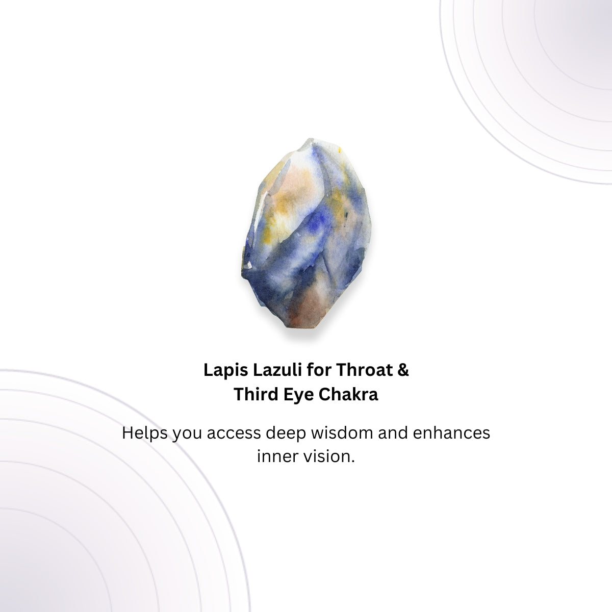 Lapis Lazuli Healing Ring for Calm and Peace
