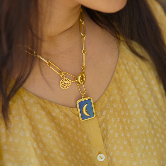 Love You to the Moon and Back Link Necklace