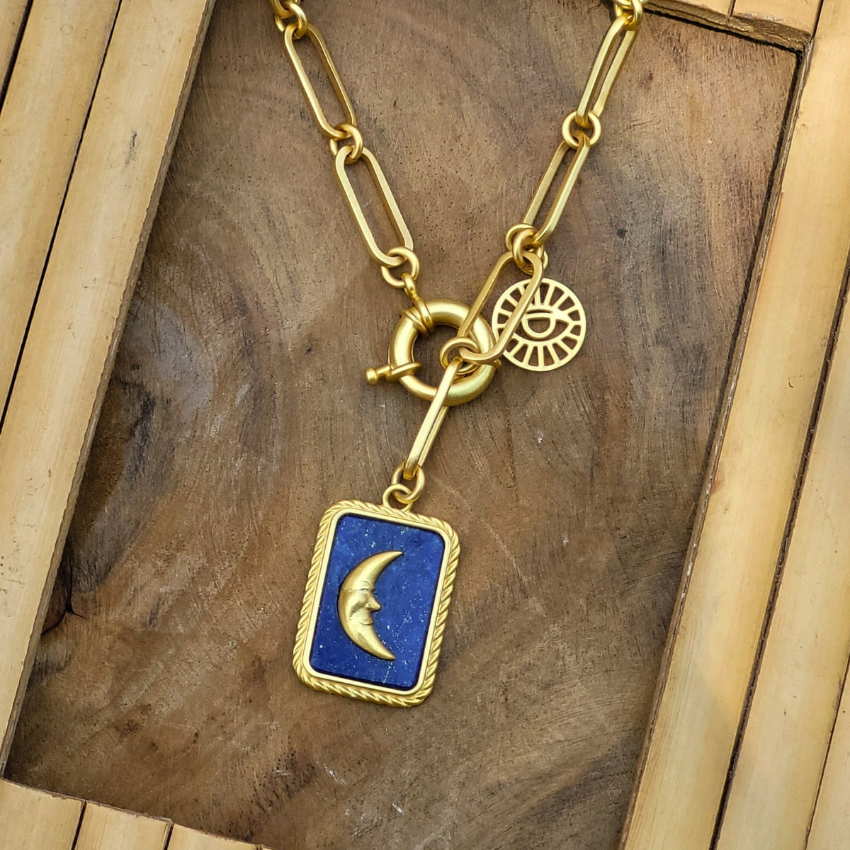 Love You to the Moon and Back Link Necklace