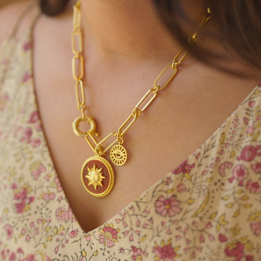 Glory of the Sun Link Necklace