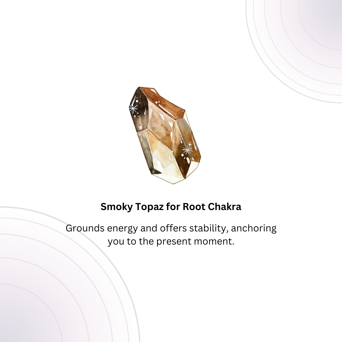 A Touch of Smoky Topaz Stone Gold Necklace