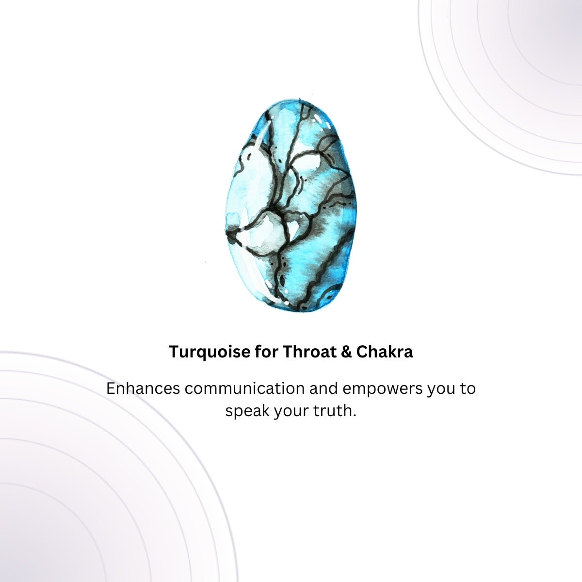 A Touch of Turquoise Stone Gold Necklace