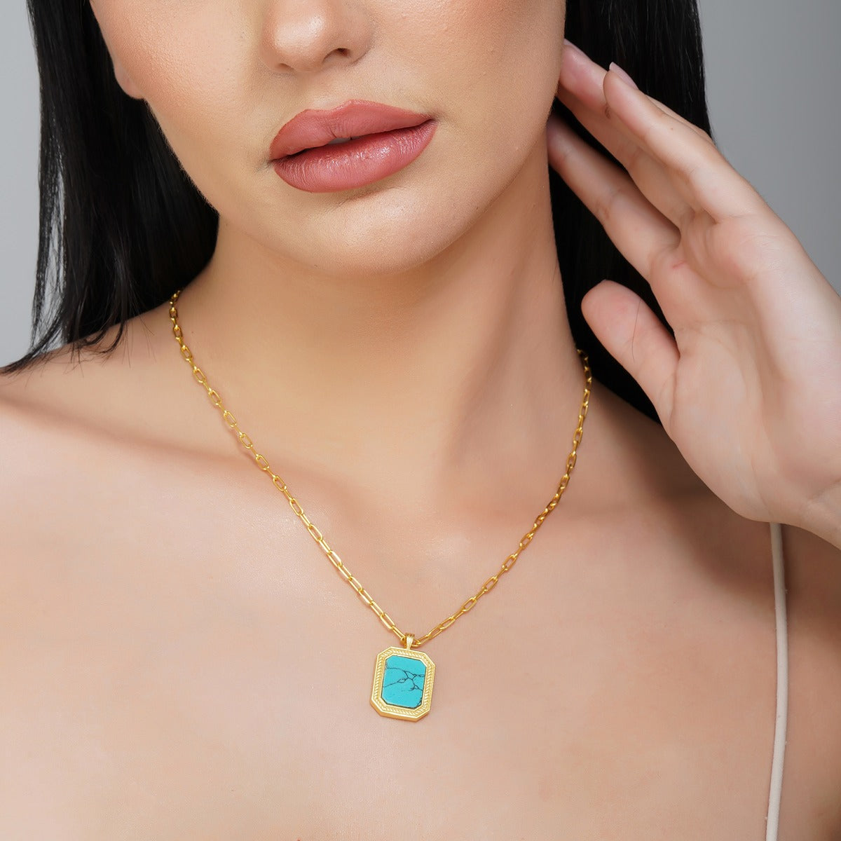 Soul Soothe Pendant Necklace with Turquoise - Relationships