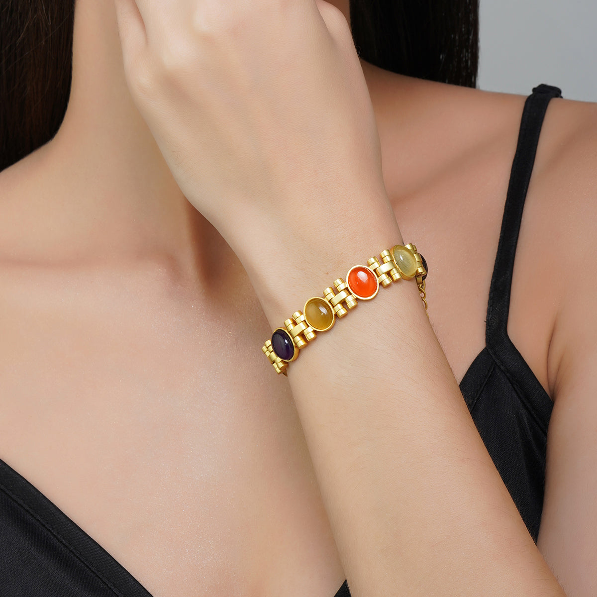 Power Moves Navratna Bracelet