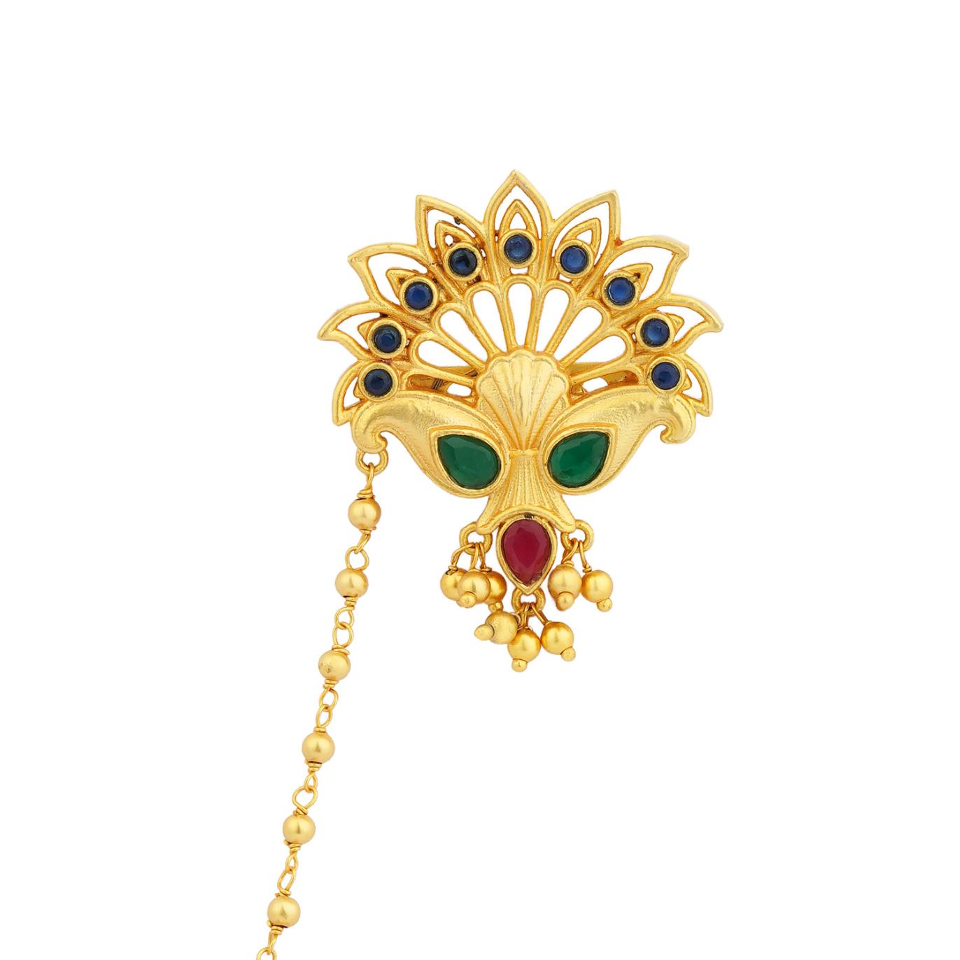Peacock's Glory Brooch Pin for Men