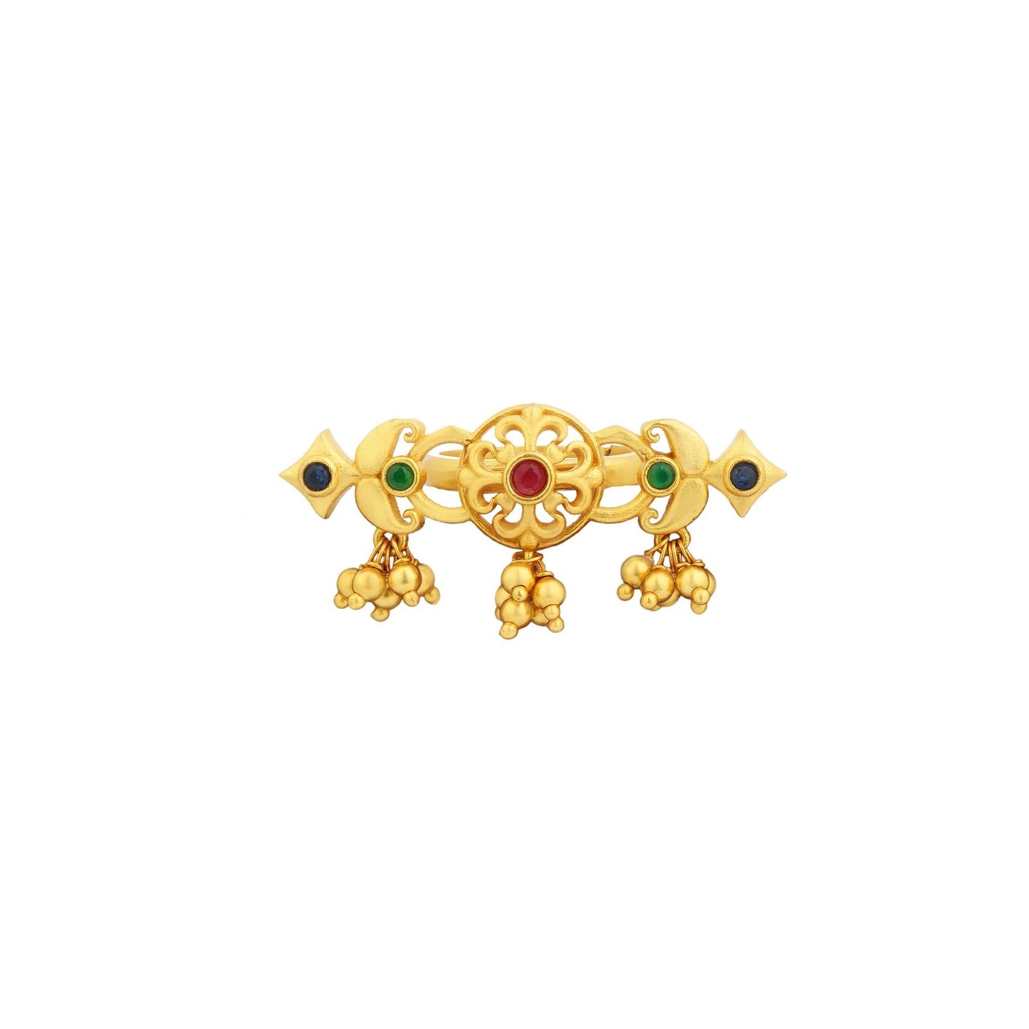 Floral Charm Statemenet Ring