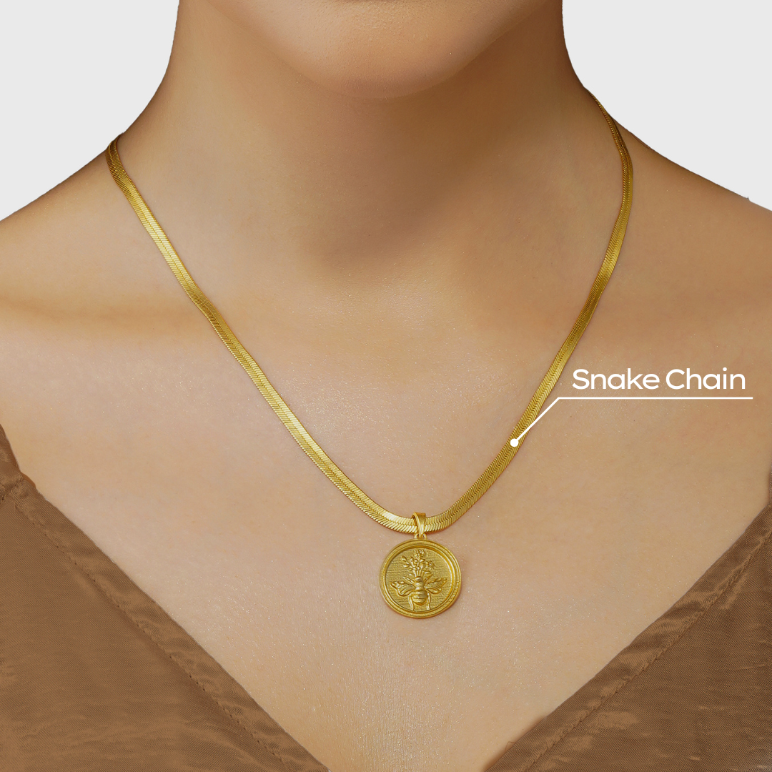 Power of Belief Coin Necklace - Wisdom and Romance
