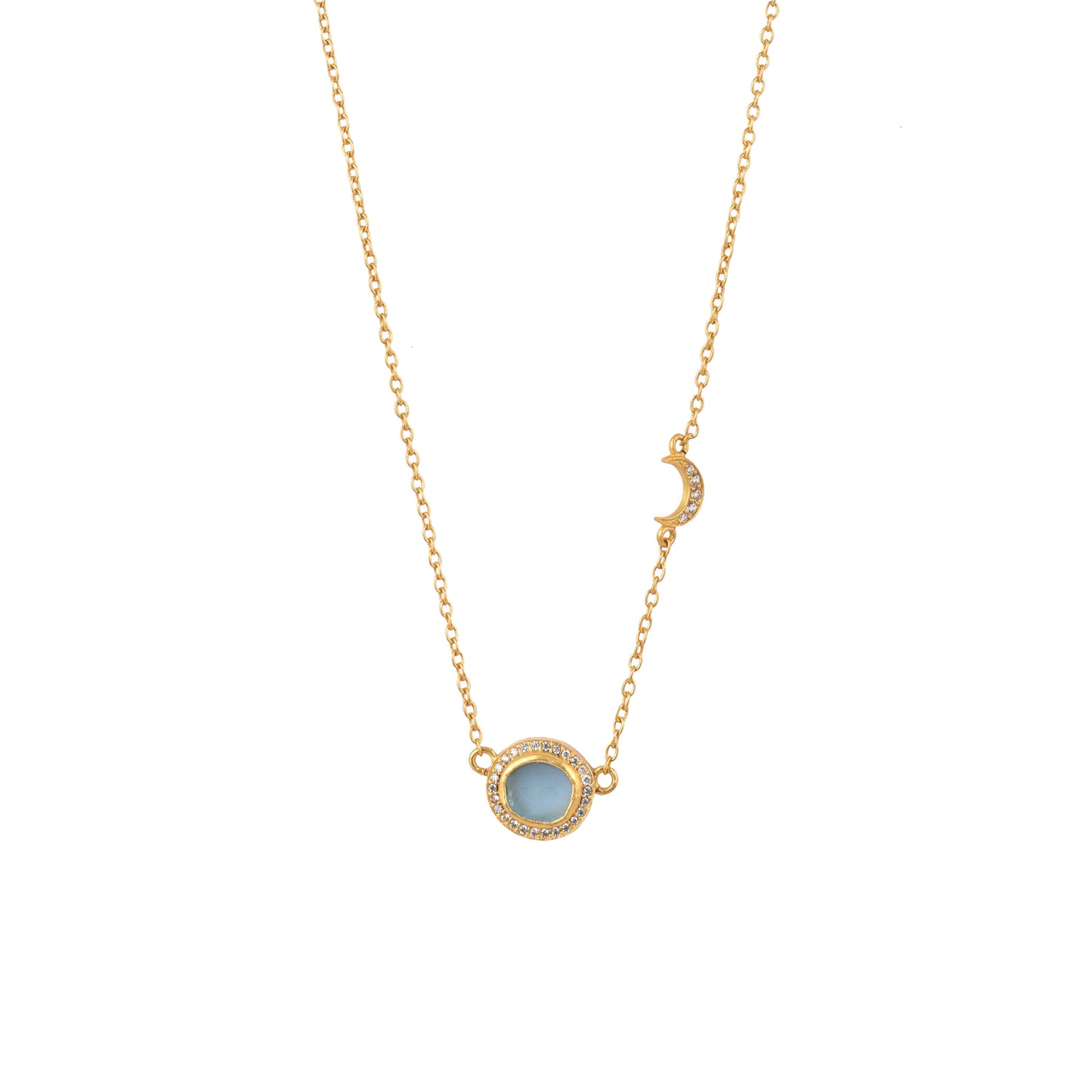 Rock Routine Blue Topaz Necklace