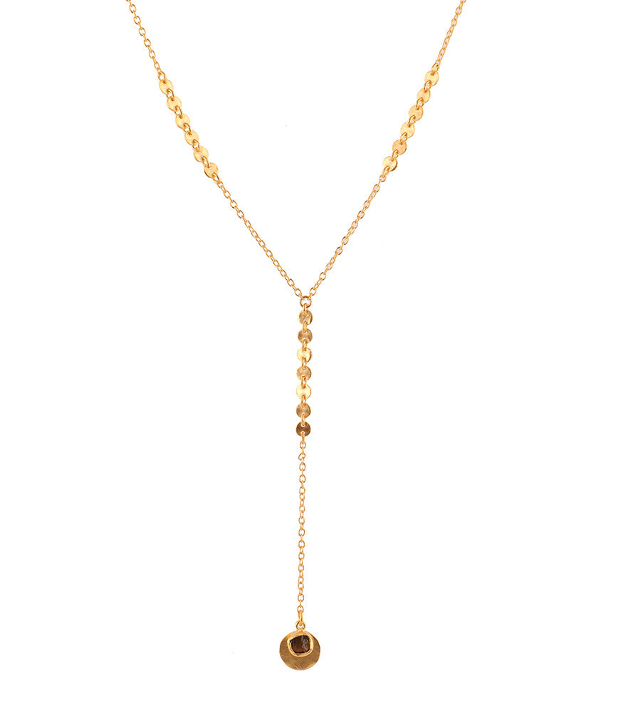 Organic Drops Lariat Necklace