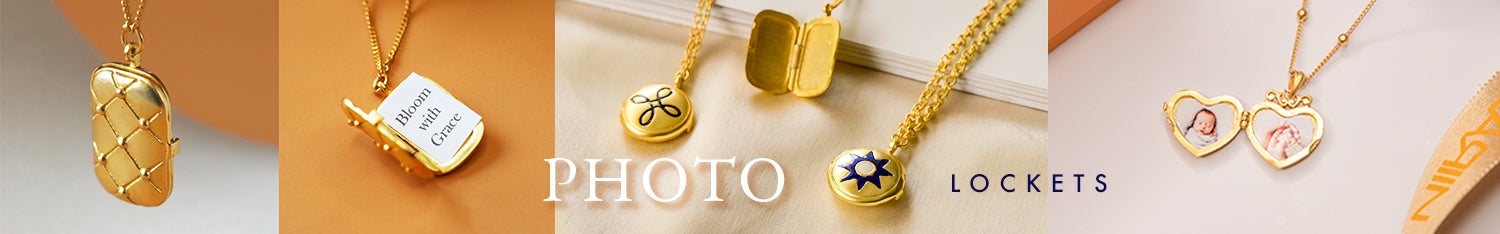 Photo Locket Pendant Necklaces