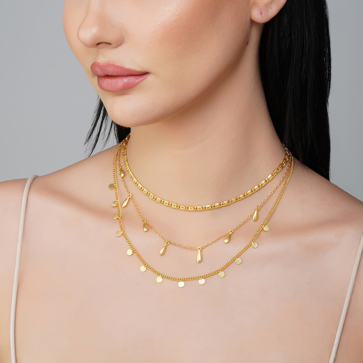 Ethereal Gold Layered Necklace