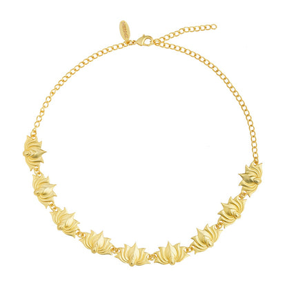 Tranquil Moods Lotus Choker Necklace