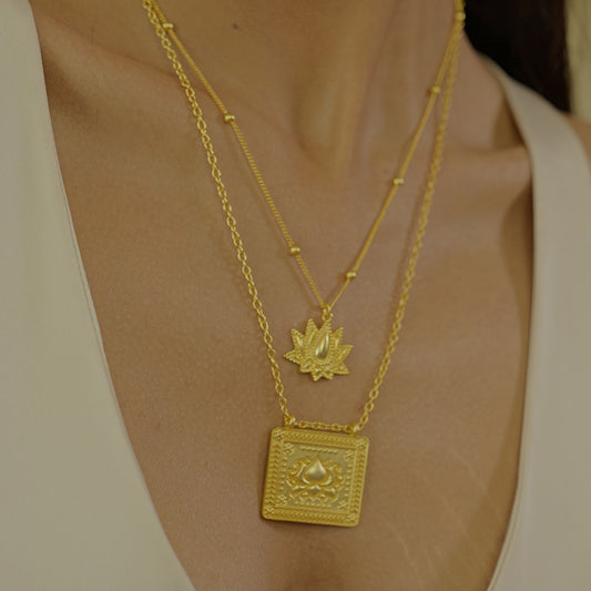 Embrace Change Lotus Necklace