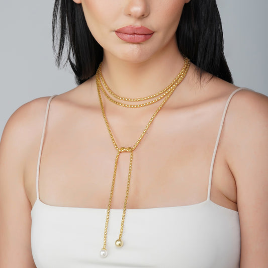 Draped in Elegance Wrap Necklace