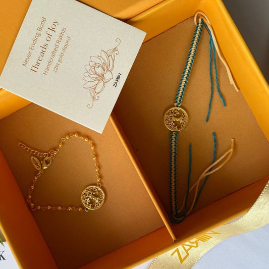 Sacred Tree Rakhi and Lumba Set