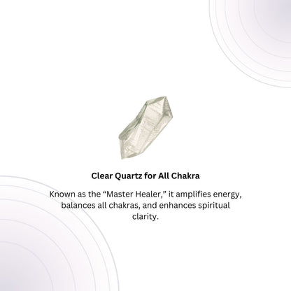 Bracelet Set for Focus and Mental Clarity - Flourite, Amethyst and Clear Quartz