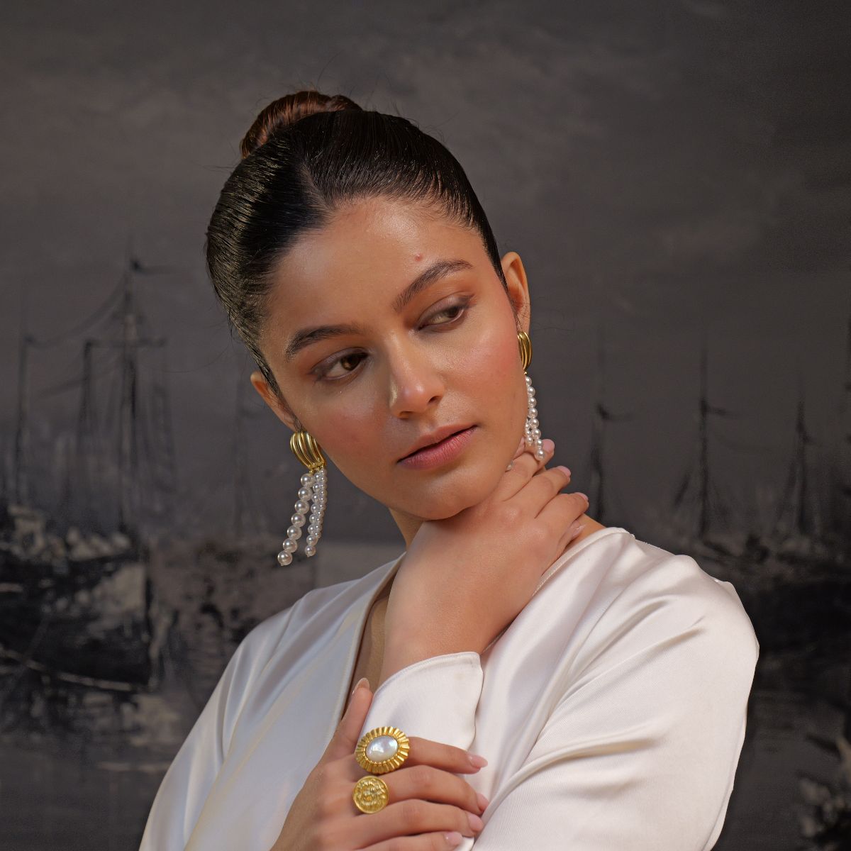 Scent of the Sea Pearl Earrings