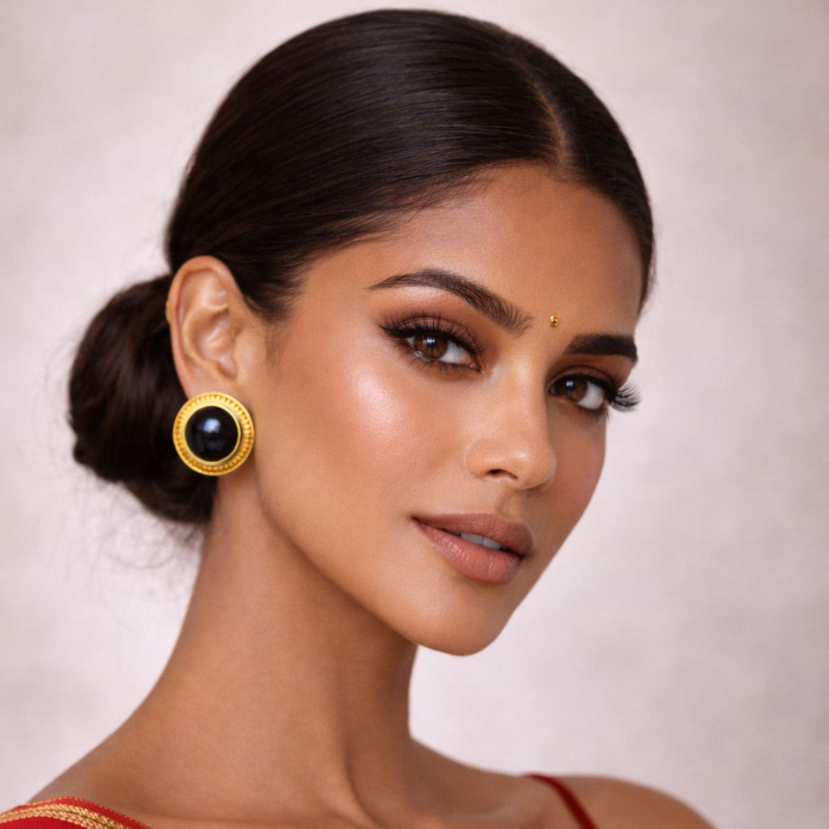 Midnight Black Onyx Classic Stud Earrings