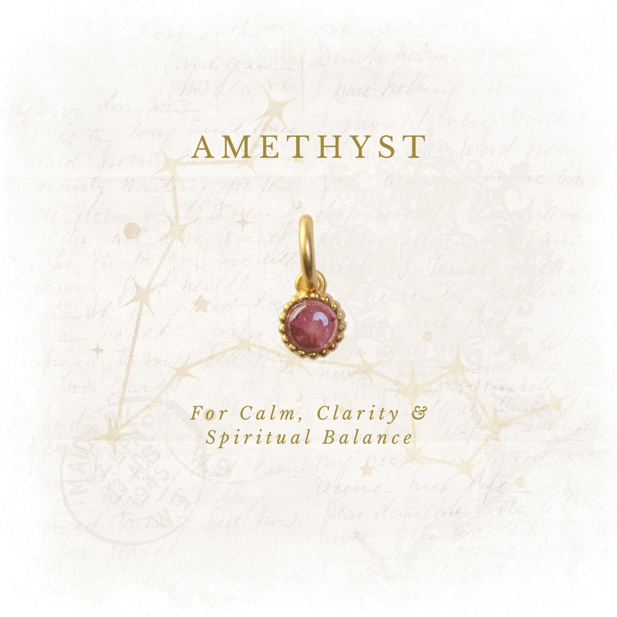 February Birthstone Charm – Amethyst