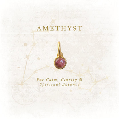 February Birthstone Charm – Amethyst