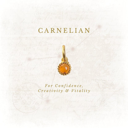 July Birthstone Charm – Carnelian