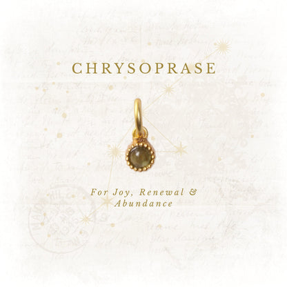 May Birthstone Charm – Chrysoprase