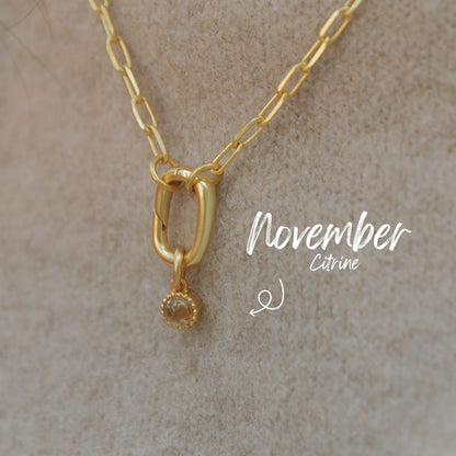 November Birthstone Charm – Citrine