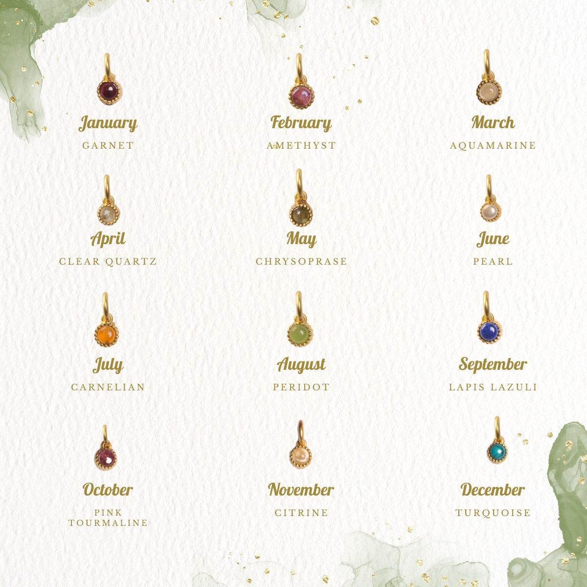 November Birthstone Charm – Citrine