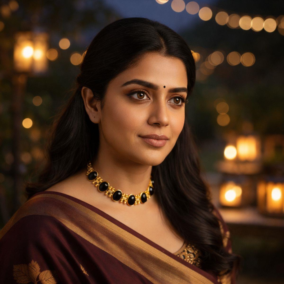 Noir Aura Black Onyx Choker Necklace