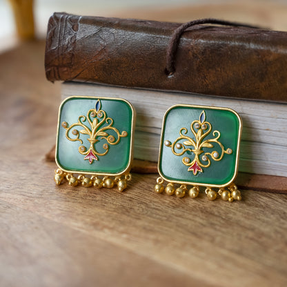 Regal Styled Look (Set of 3-  Necklace , Choker and Earrings)
