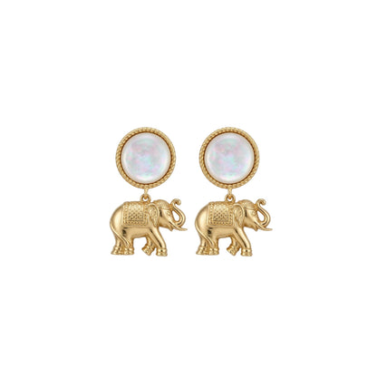 Tale of Ele Drop Earrings with Pearls