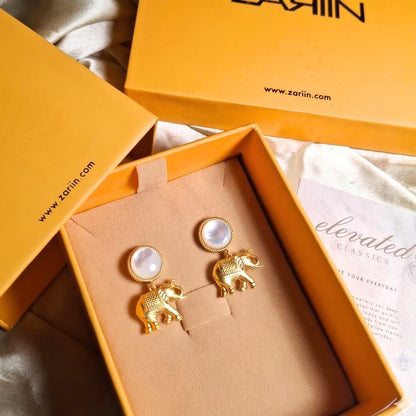 Tale of Ele Drop Earrings with Pearls