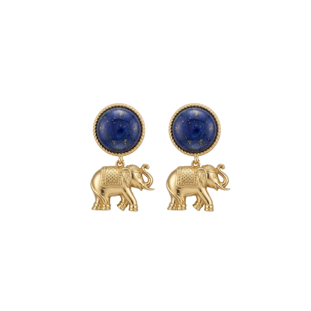 Tale of Ele Drop Earrings with Lapis Lazuli
