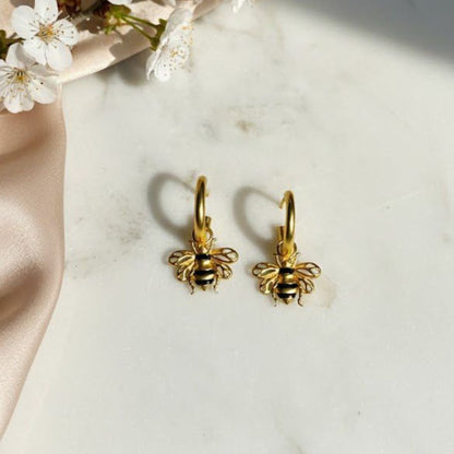 Grace Hoops with Bee Drops