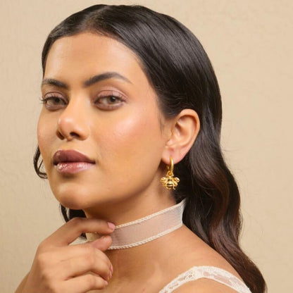 Grace Hoops with Bee Drops