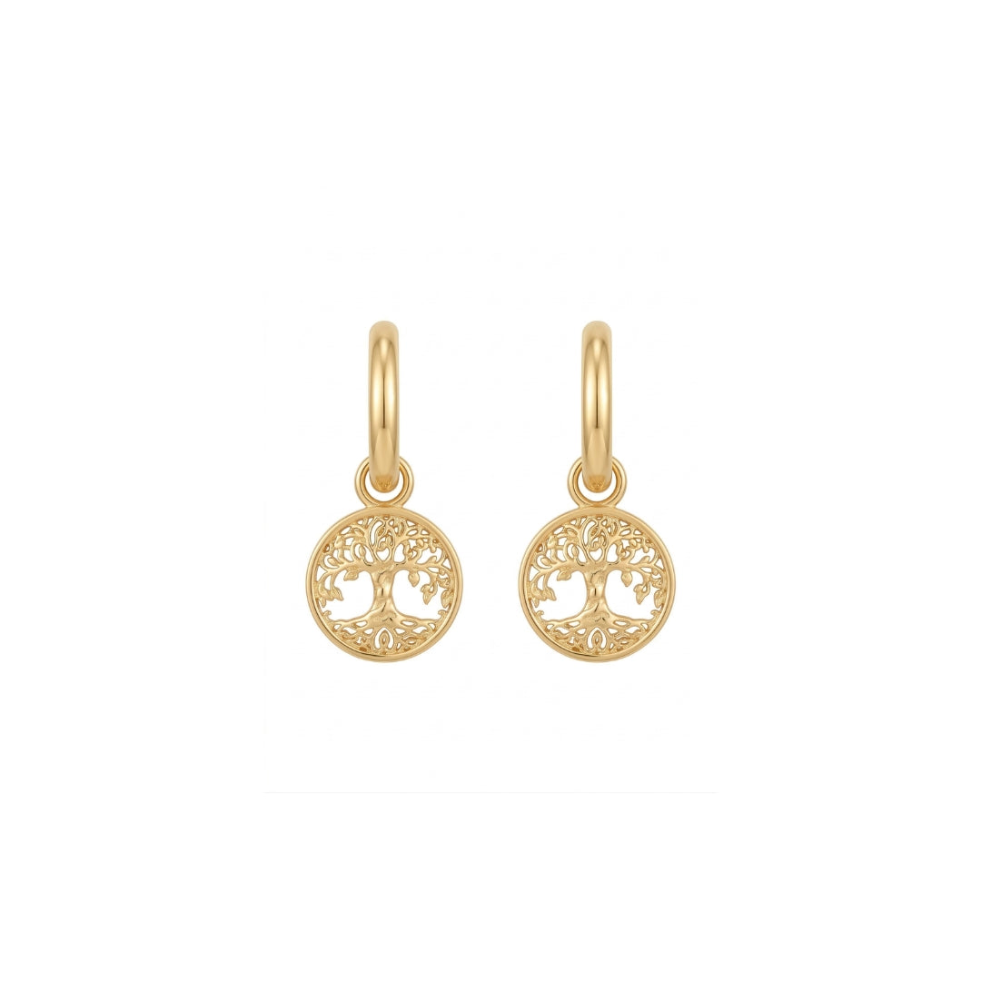 Grace Hoops with Tree of Life Drops