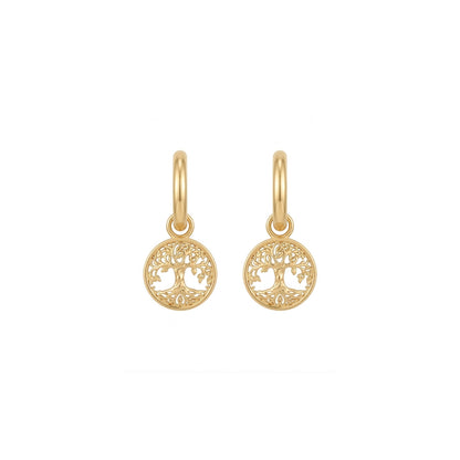 Grace Hoops with Tree of Life Drops
