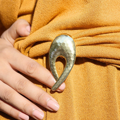 Gold Loop Brooch