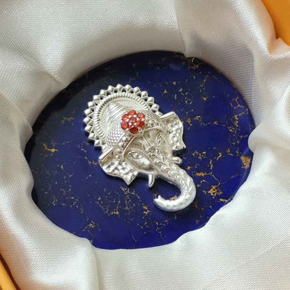 Divine Ganesha on Lapis Lazuli Base