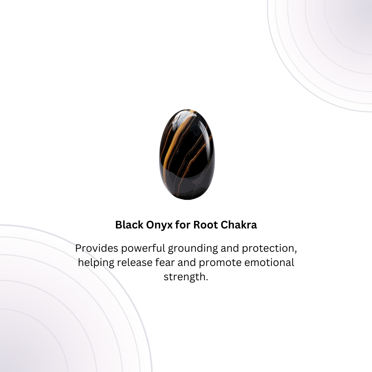 Black Onyx Healing Ring for Protection